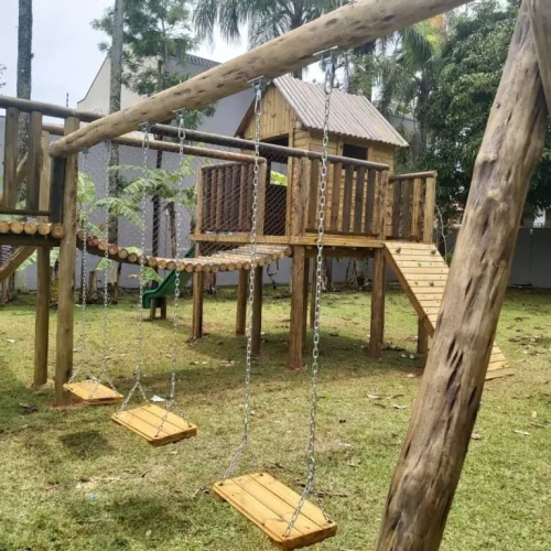Playground de madeira em Curitiba - Madera Brasil