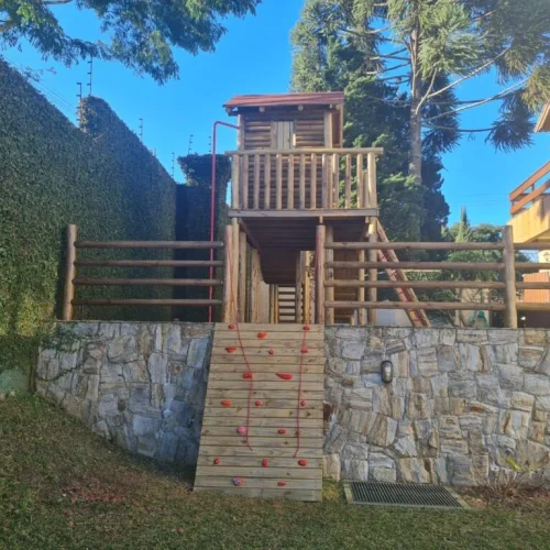 Playground de madeira em Curitiba - Madera Brasil